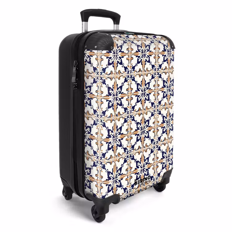 Klassiek - Patroon - Kleurrijk NBS - Handbagage koffer - Volwassenen Unisex middel -productfoto_3d
