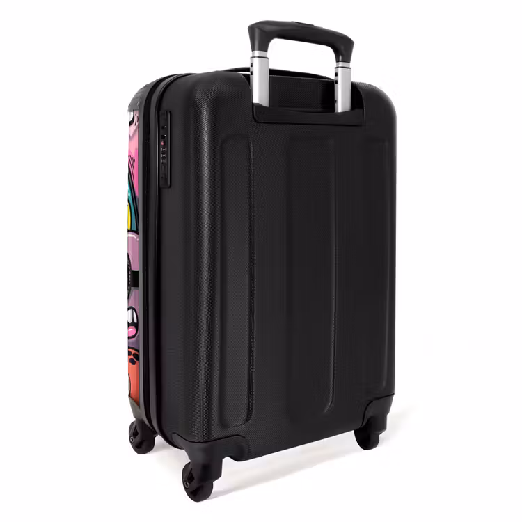 Kleurrijke Monsterparade NBS - Handbagage koffer - Unisex middel -achterkant