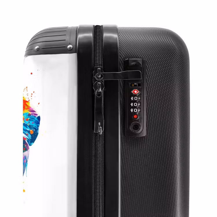 Kleurrijke olifanten NBS - Handbagage koffer - Unisex middel -slot