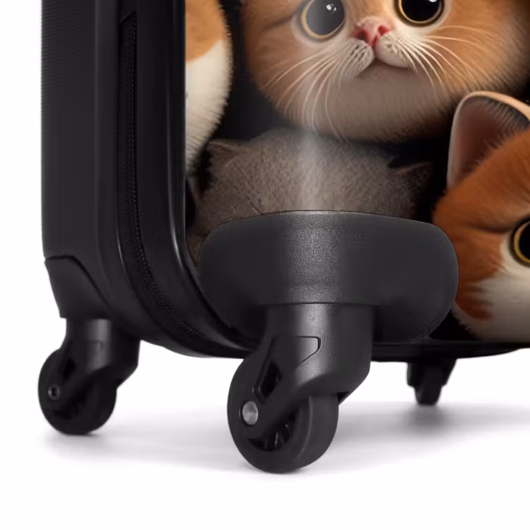 Knuffelkatjes NBS - Handbagage koffer - Unisex middel -wiel