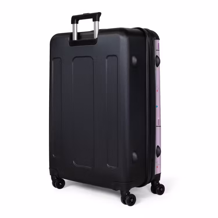 Laboratorium en wetenschapspatroon op paarse achtergrond NBS - Large koffer - Volwassenen Unisex groot -product4