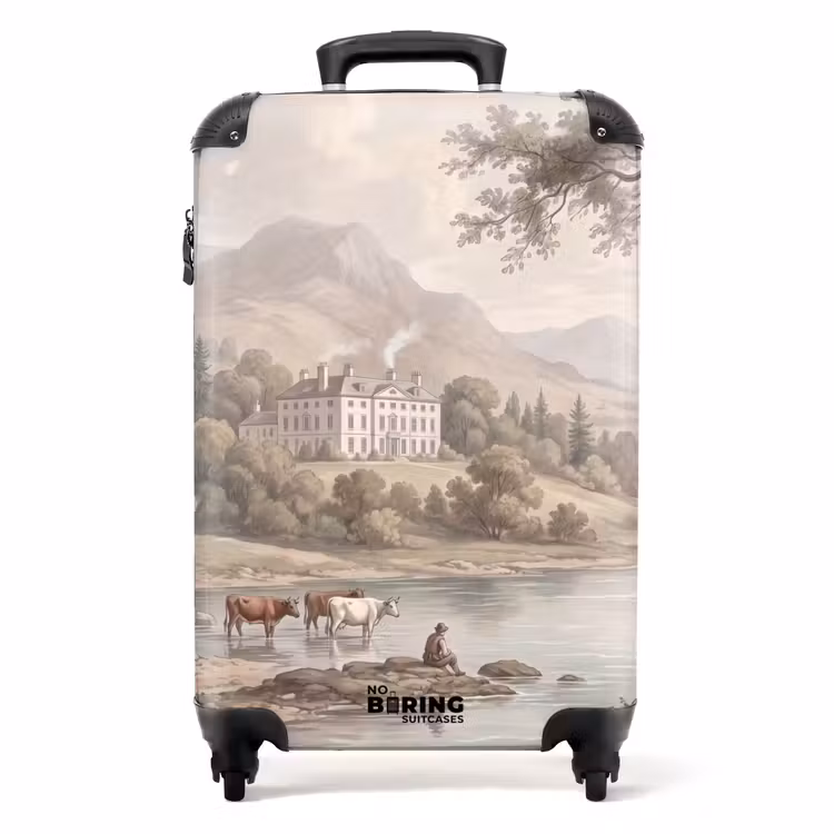 Koffer - Landhuis - Rivier - Vee - Landhuis - Rivier - Vee NBS - Handbagage koffer - Volwassenen Unisex middel