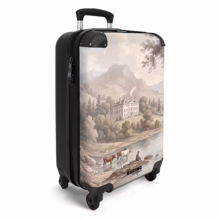 Koffer - Landhuis - Rivier - Vee - Landhuis - Rivier - Vee NBS - Handbagage koffer - Volwassenen Unisex middel