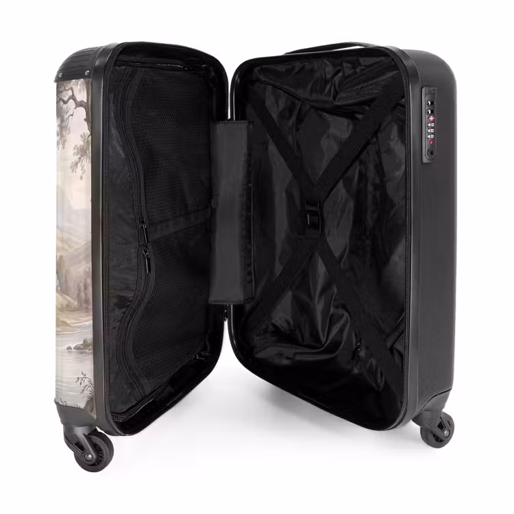 Koffer - Landhuis - Rivier - Vee - Landhuis - Rivier - Vee NBS - Handbagage koffer - Volwassenen Unisex middel