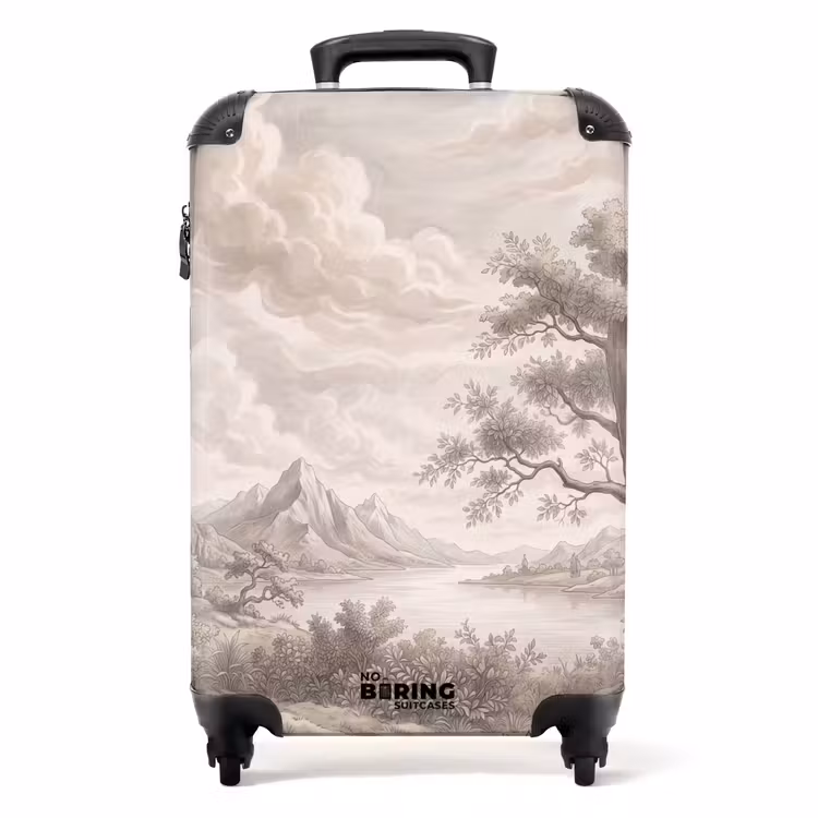 Koffer - Landschap - Bergen - Meer - Natuur - Landschap - Bergen - Meer - Natuur NBS - Handbagage koffer - Volwassenen Unisex middel