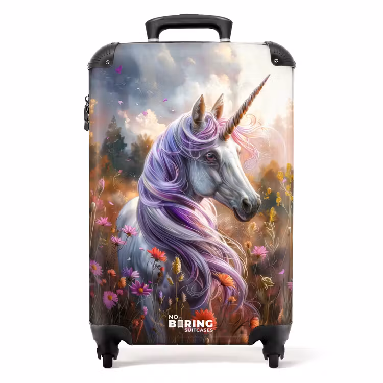 Lavendel lentehoorn NBS - Handbagage koffer - Unisex middel -productfoto_recht