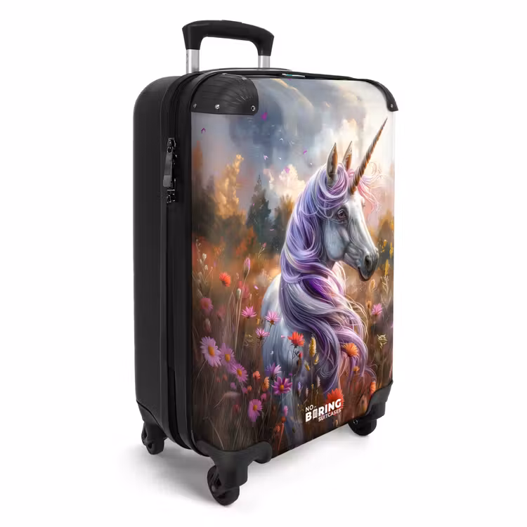 Lavendel lentehoorn NBS - Handbagage koffer - Unisex middel -productfoto_3d