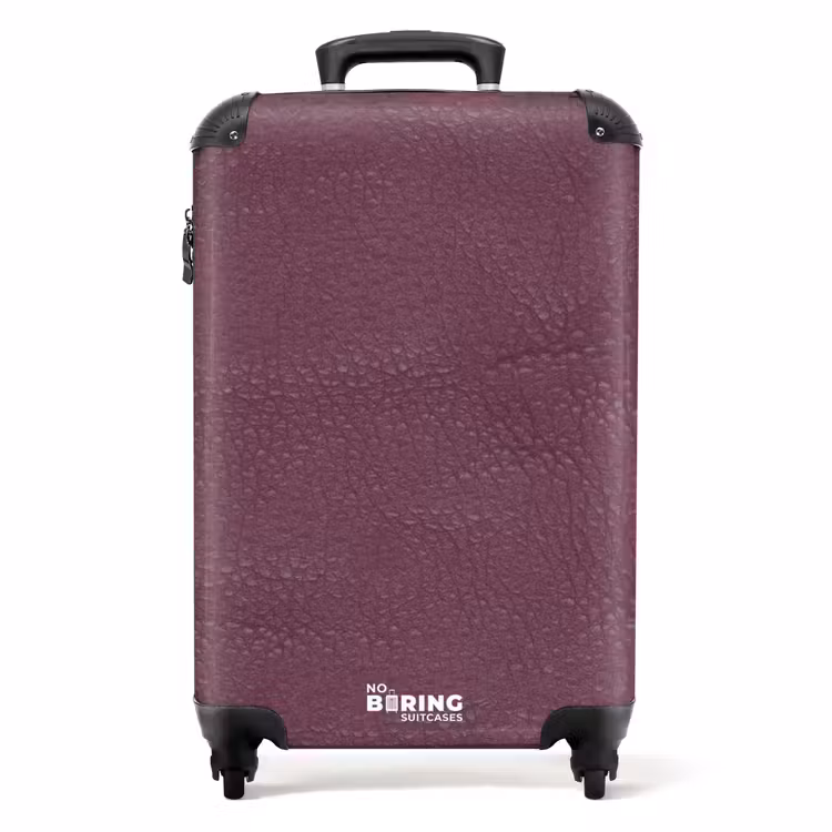 Lederen look bessen paars NBS - Handbagage koffer - Volwassenen Unisex middel -productfoto_recht