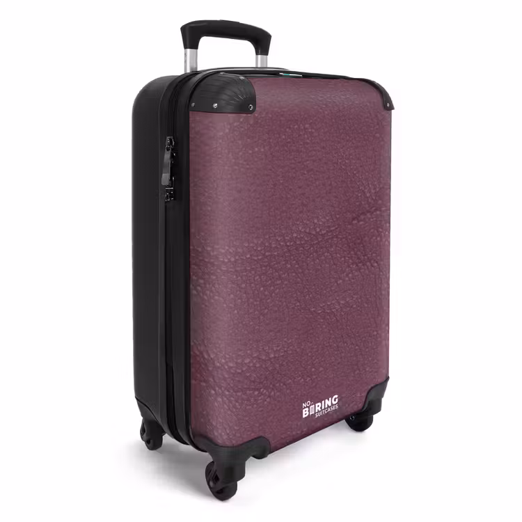 Lederen look bessen paars NBS - Handbagage koffer - Volwassenen Unisex middel -productfoto_3d