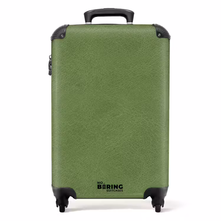 Lederen look mint groen NBS - Handbagage koffer - Volwassenen Unisex middel -productfoto_recht