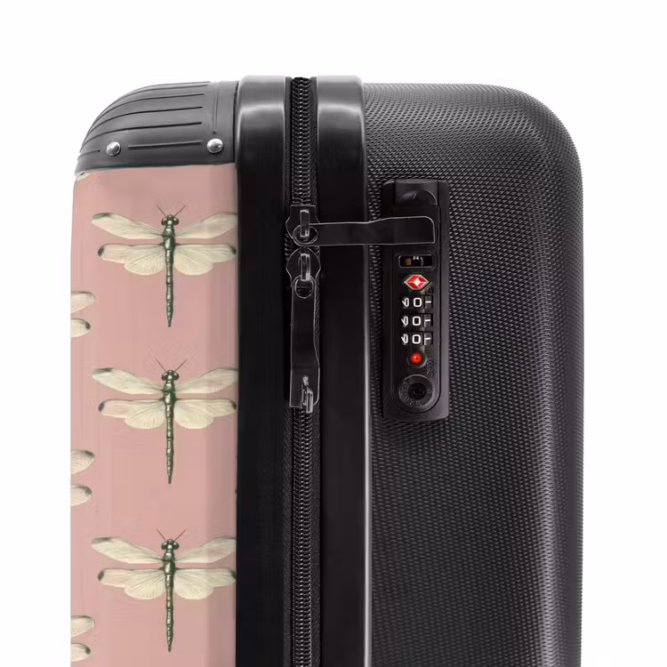 Lillibellen - Patroon - Roze NBS - Handbagage koffer - Volwassenen Unisex middel -slot