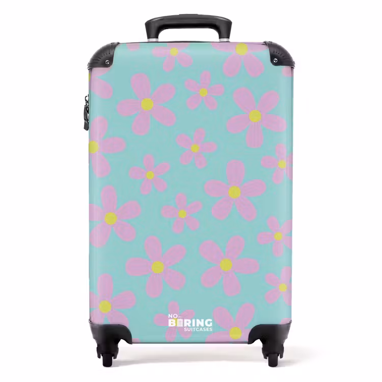 Madeliefjesmania mint NBS - Handbagage koffer - Unisex middel -productfoto_recht