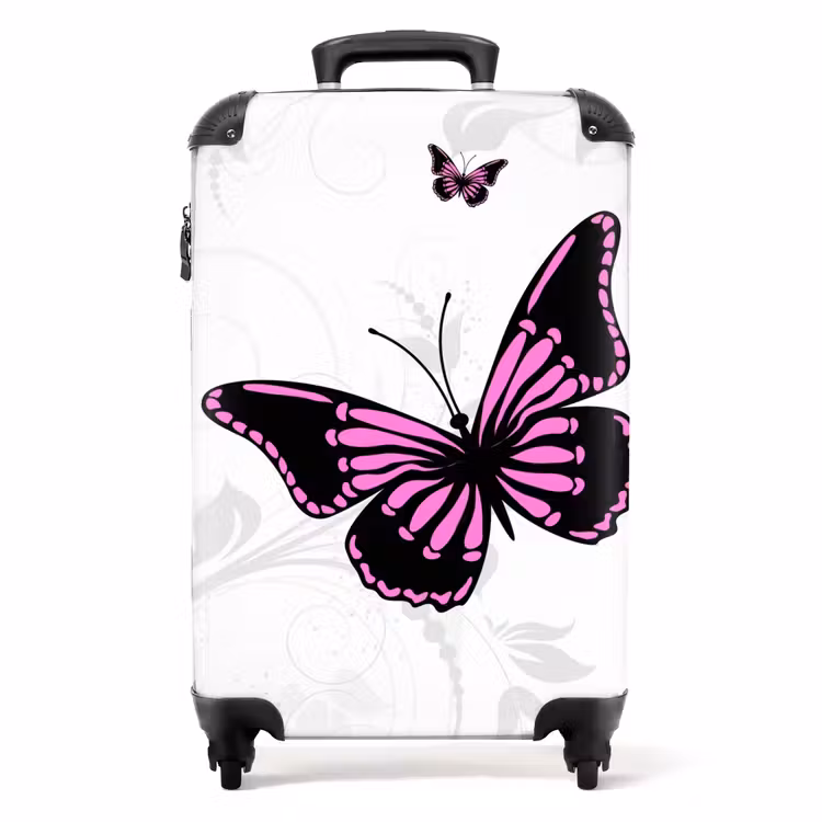 Magenta monarch NBS - Handbagage koffer - Unisex middel -productfoto_recht