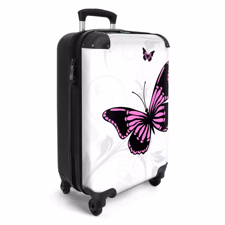Magenta monarch NBS - Handbagage koffer - Unisex middel -productfoto_3d