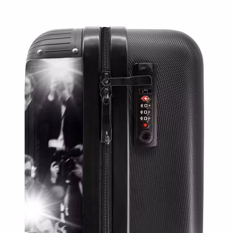 Koffer - Mensen - Camera - Flitslicht - Zwart-wit - Media - Mensen - Camera - Flitslicht - Zwart-wit - Media NBS - Handbagage koffer - Volwassenen Unisex middel