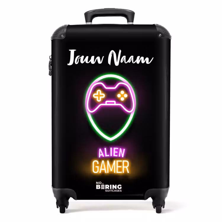 Alien Gamer NBS - Handbagage koffer - Kinderen Unisex middel -productfoto_recht