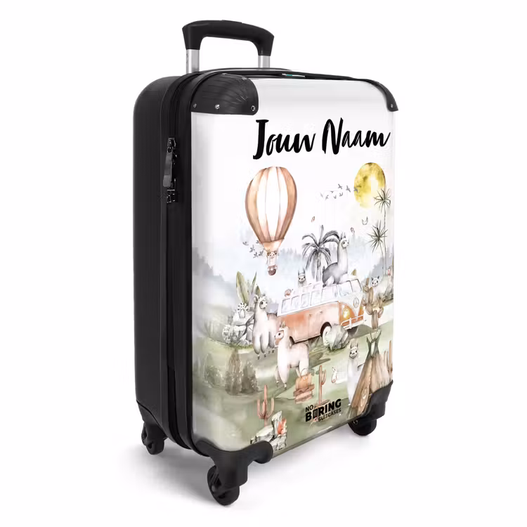 Alpaca avontuur NBS - Handbagage koffer - Kinderen Unisex middel -productfoto_3d