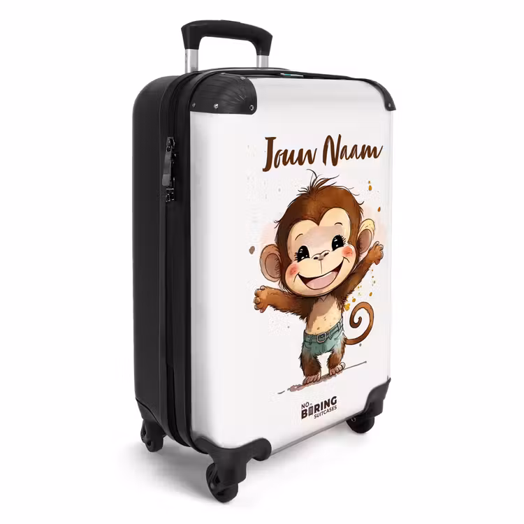 Arie aapje NBS - Handbagage koffer - Kinderen Unisex middel -productfoto_3d