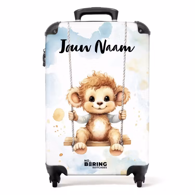 Axel aapje NBS - Handbagage koffer - Kinderen Unisex middel -productfoto_recht