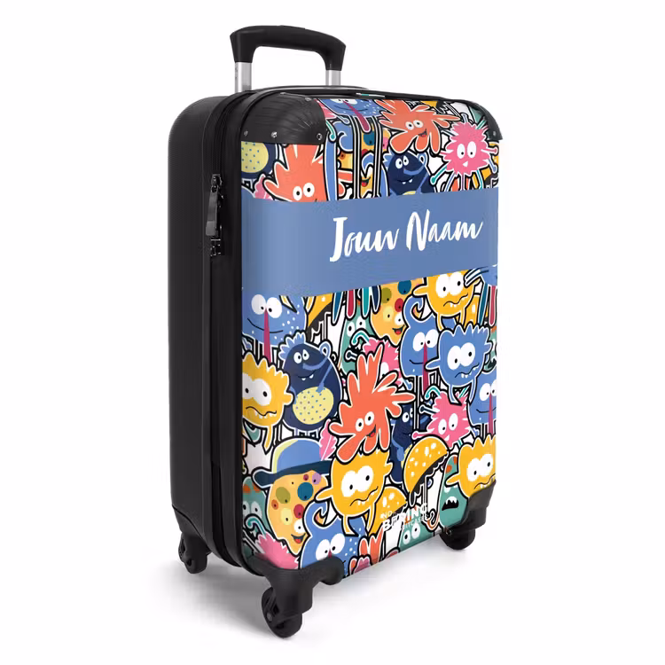 Beestjes met Grote Oogjes NBS - Handbagage koffer - Kinderen Unisex middel -productfoto_3d