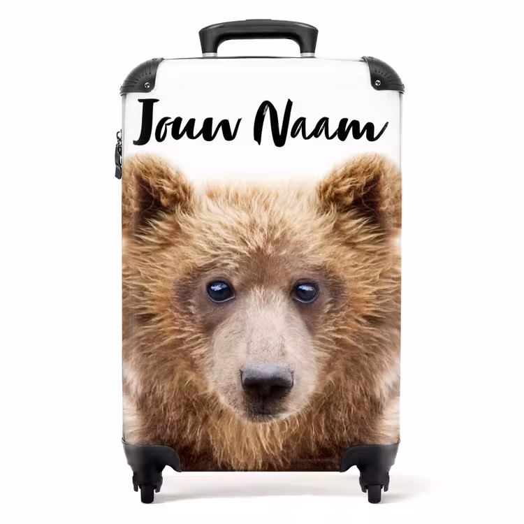 Bennie Beer NBS - Handbagage koffer - Kinderen Unisex middel -productfoto_recht