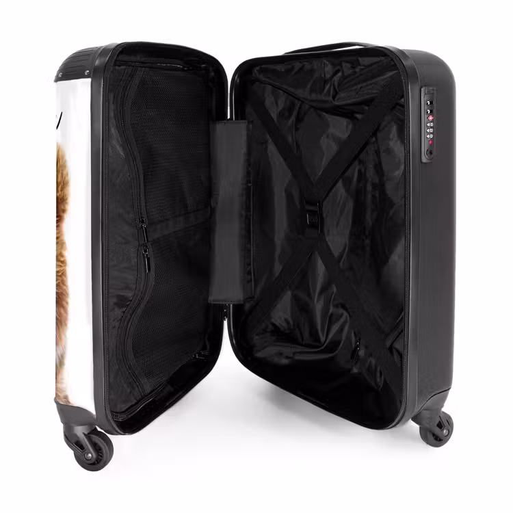 Bennie Beer NBS - Handbagage koffer - Kinderen Unisex middel -binnenkant