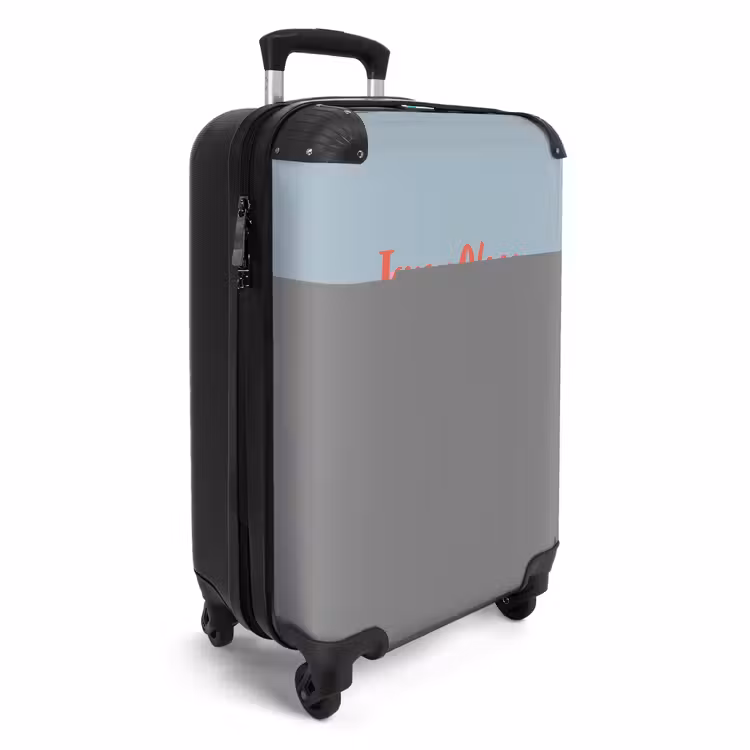 Brandweerauto blauwe achtergrond NBS - Handbagage koffer - Kinderen Unisex middel -productfoto_3d