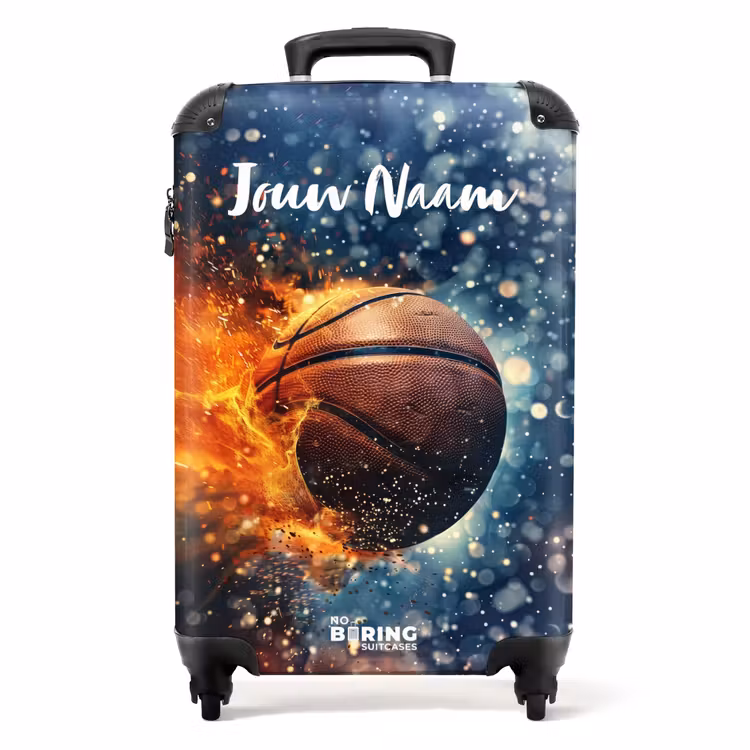 Bruisende basketbal NBS - Handbagage koffer - Kinderen Unisex middel -productfoto_recht