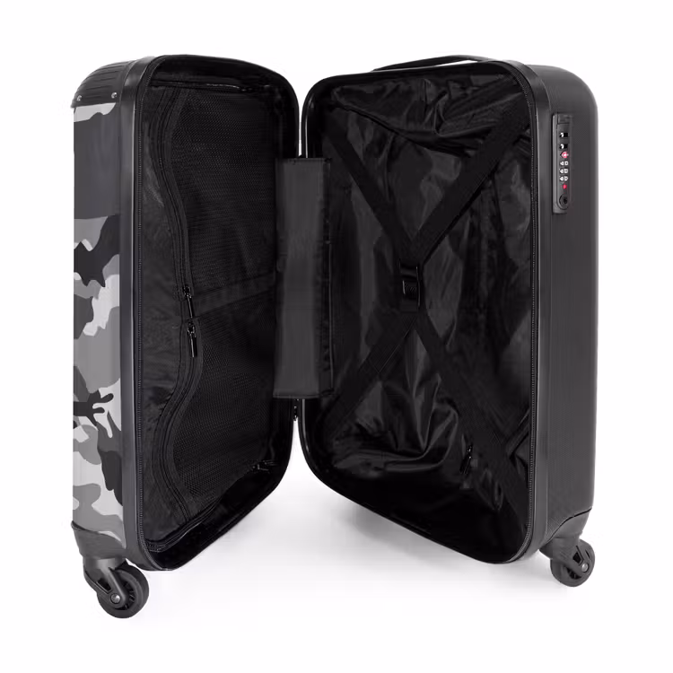 Camogrijs NBS - Handbagage koffer - Kinderen Unisex middel -binnenkant