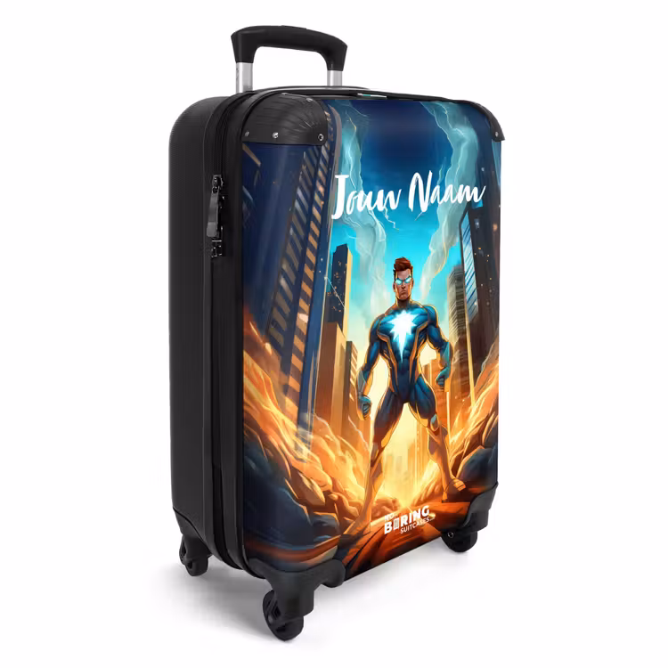 City superhero NBS - Handbagage koffer - Kinderen Unisex middel -productfoto_3d