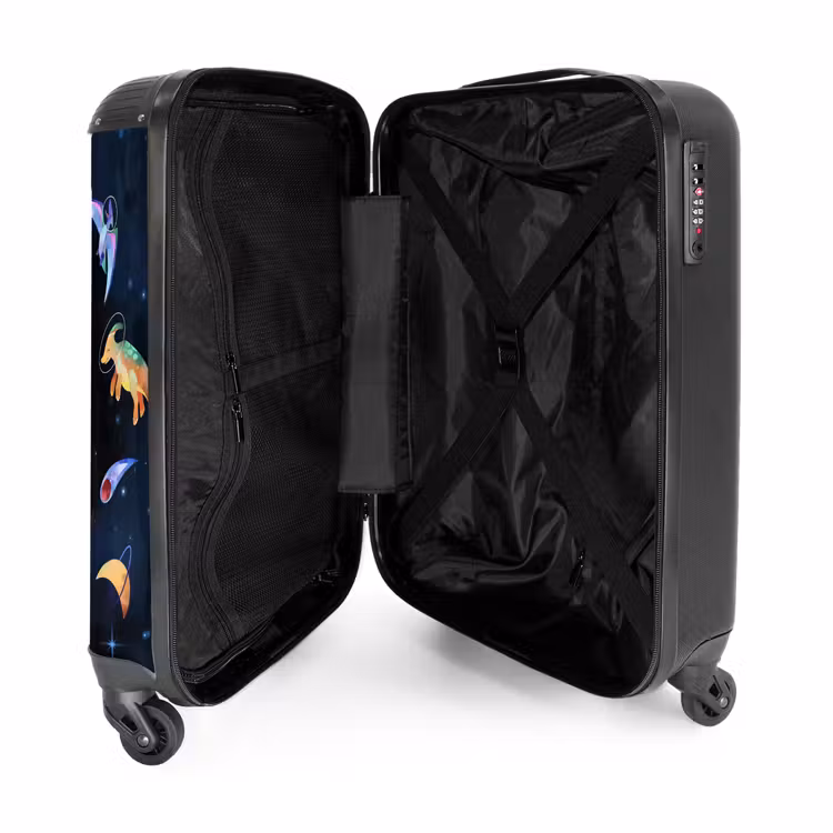Cosmodino's NBS - Handbagage koffer - Kinderen Unisex middel -binnenkant