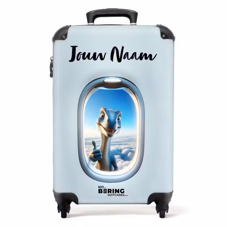 Delta dino NBS - Handbagage koffer - Kinderen Unisex middel -productfoto_recht