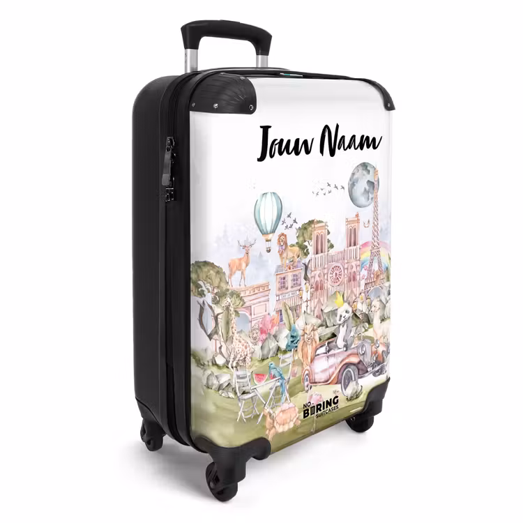 Dierlijke fantasiestad NBS - Handbagage koffer - Kinderen Unisex middel -productfoto_3d