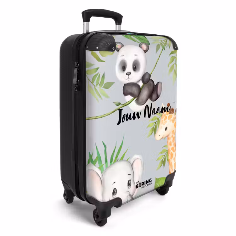 Diertjes in de jungle NBS - Handbagage koffer - Kinderen Unisex middel -productfoto_3d