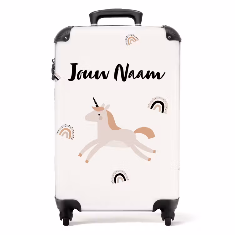 Eenhoorn Dromen NBS - Handbagage koffer - Kinderen Unisex middel -productfoto_recht