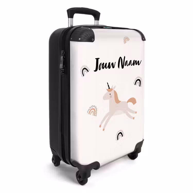 Eenhoorn Dromen NBS - Handbagage koffer - Kinderen Unisex middel -productfoto_3d