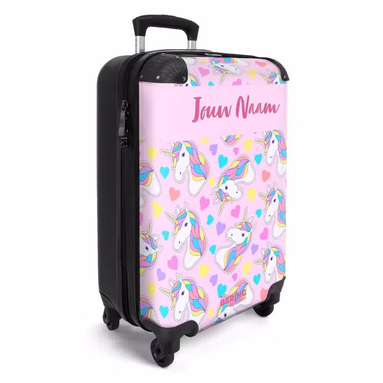 Eenhoorn euforie NBS - Handbagage koffer - Kinderen Unisex middel -productfoto_3d