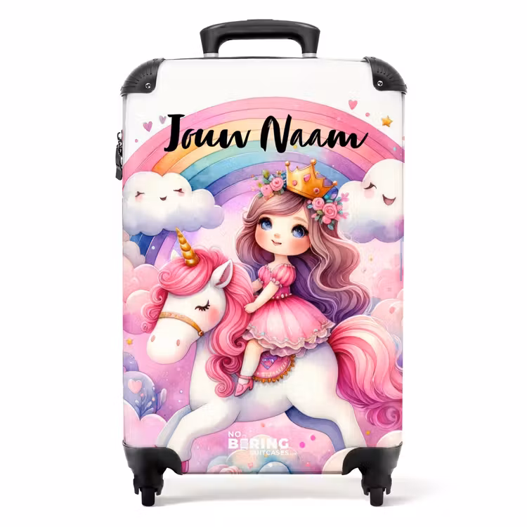 Eenhoorndromen NBS - Handbagage koffer - Kinderen Unisex middel -productfoto_recht