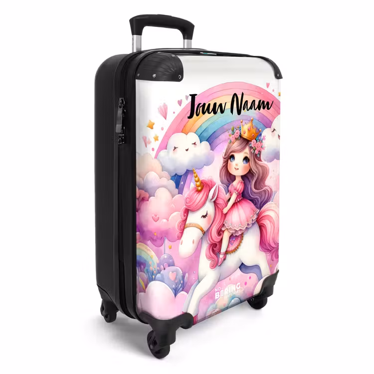 Eenhoorndromen NBS - Handbagage koffer - Kinderen Unisex middel -productfoto_3d