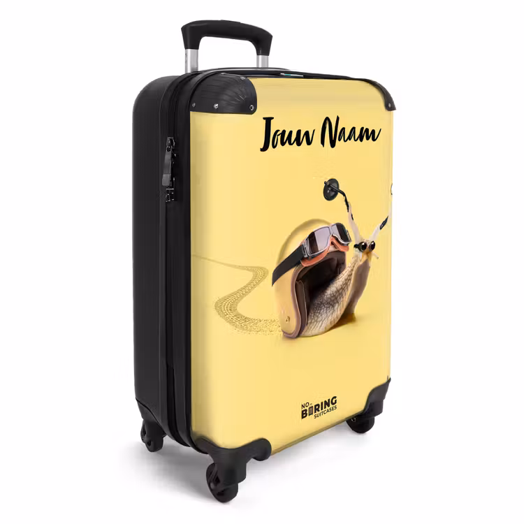 Escar-Go - Geel NBS - Handbagage koffer - Kinderen Unisex middel -productfoto_3d