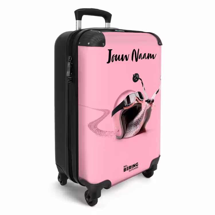 Escar-Go - Roze NBS - Handbagage koffer - Kinderen Unisex middel -productfoto_3d