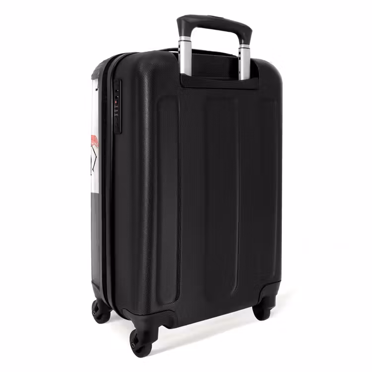 Flamingo feestje NBS - Handbagage koffer - Kinderen Unisex middel -achterkant