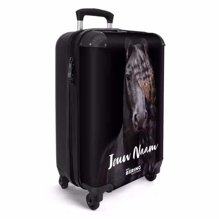Friese hengst NBS - Handbagage koffer - Kinderen Unisex middel -productfoto_3d