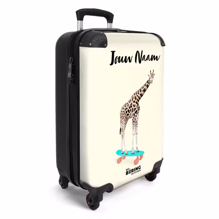 Gierende giraffe NBS - Handbagage koffer - Kinderen Unisex middel -productfoto_3d