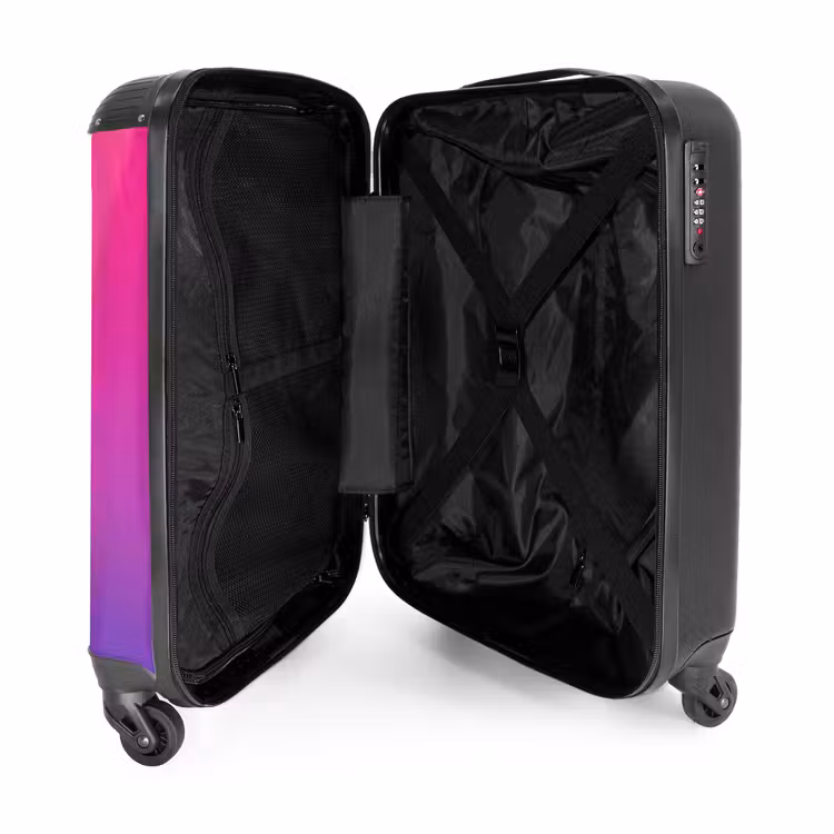 Goal-getter roze NBS - Handbagage koffer - Kinderen Unisex middel -binnenkant
