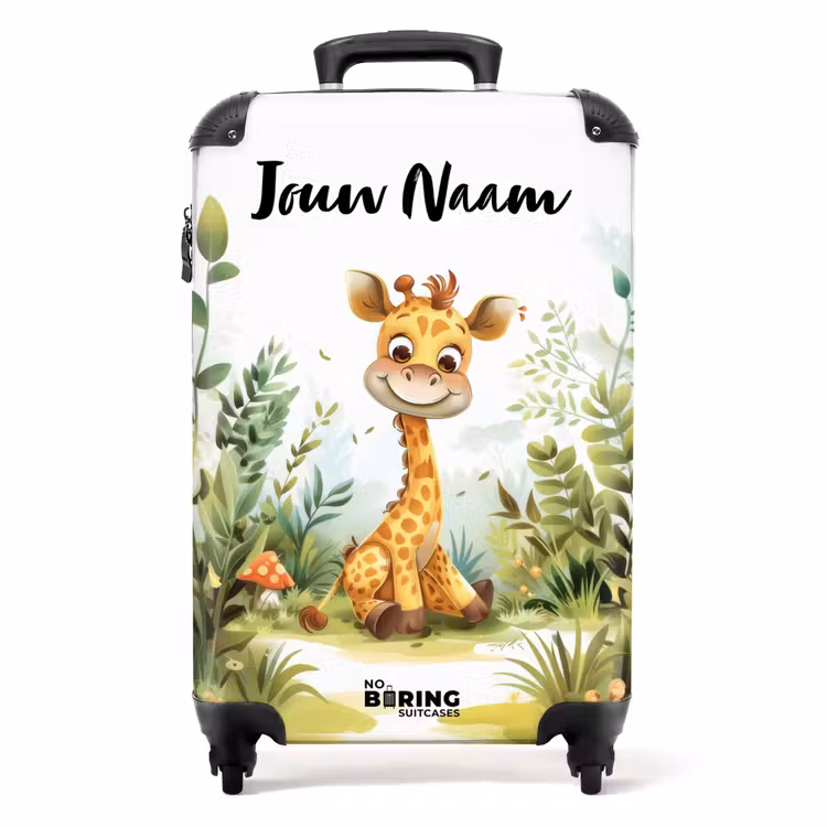 Guusje giraf NBS - Handbagage koffer - Kinderen Unisex middel -productfoto_recht