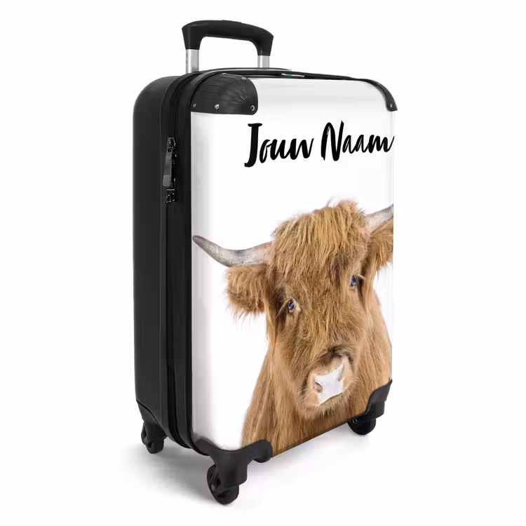 Halbe Hooglander NBS - Handbagage koffer - Kinderen Unisex middel -productfoto_3d