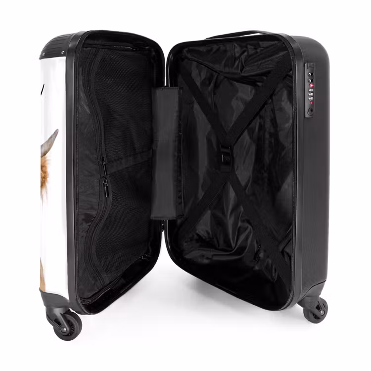 Halbe Hooglander NBS - Handbagage koffer - Kinderen Unisex middel -binnenkant