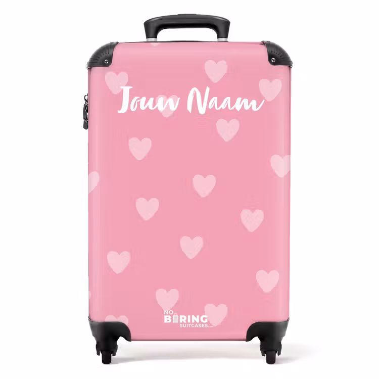 Hartjesritme NBS - Handbagage koffer - Kinderen Unisex middel -productfoto_recht