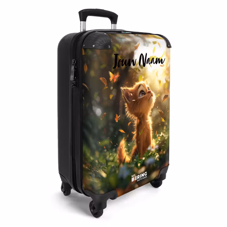 Hendrik herfstkatje NBS - Handbagage koffer - Kinderen Unisex middel -productfoto_3d